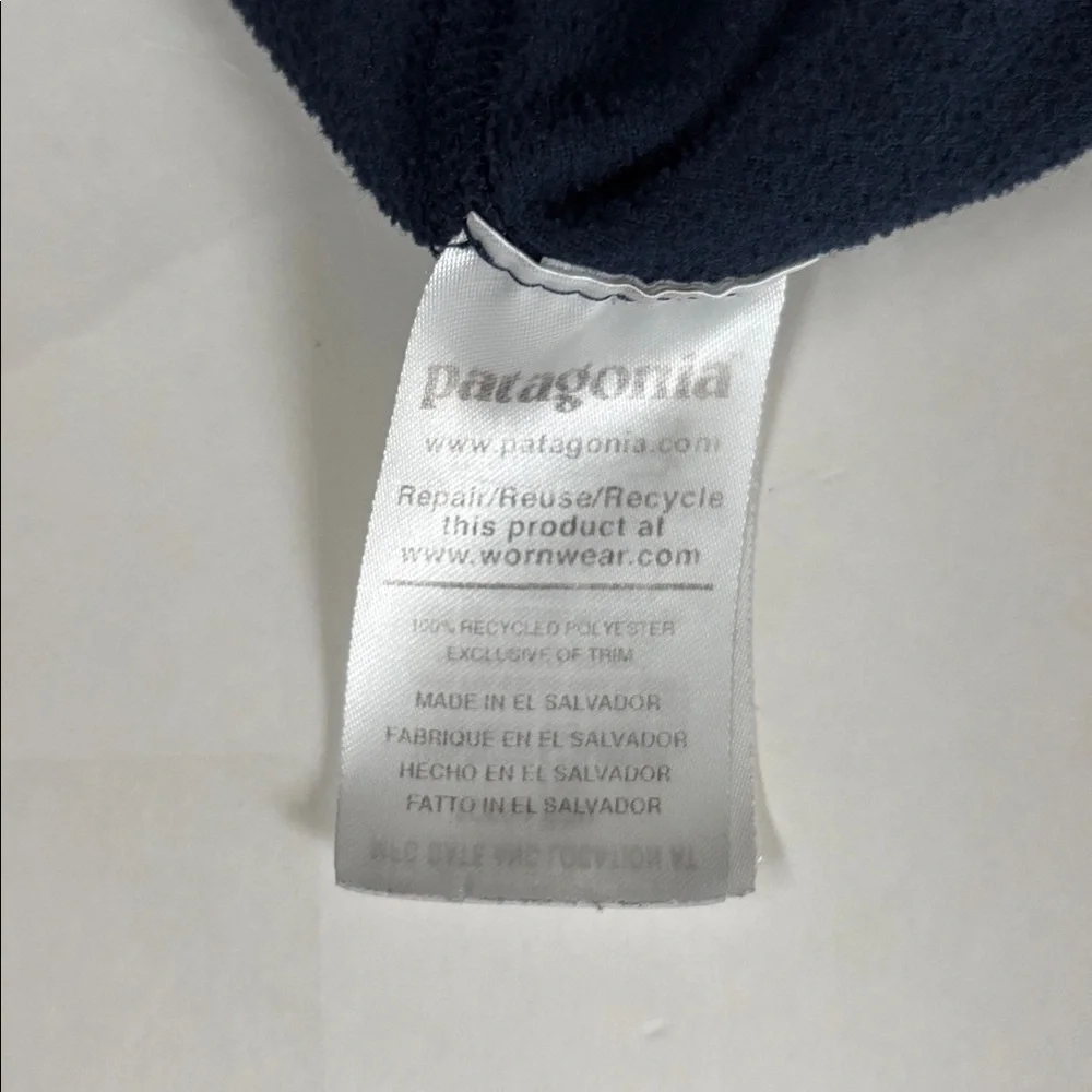 Patagonia Micro D Fleece 1/4 Zip Pullover 26176 Navy Blue Mens‎ Size XL